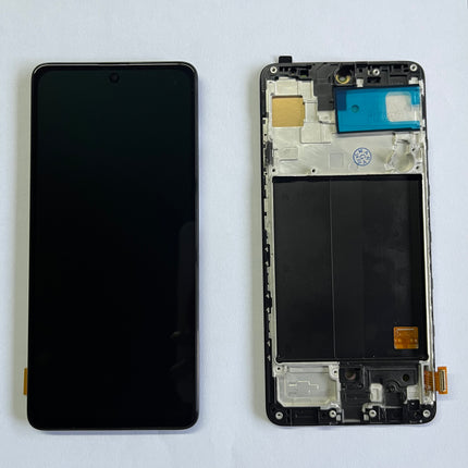 OLED Screen and Digitizer With Frame Compatible For Samsung Galaxy A51 A515 2019