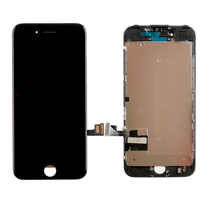 Incell Premium Quality LCD & Digitizer for iPhone 7 with Back Metal Plate White/Black